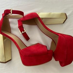 Michael Kors red heels.